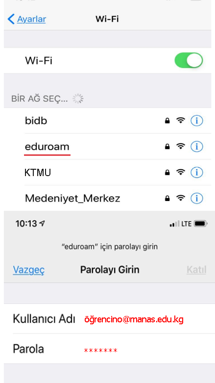 iPhone ayarları