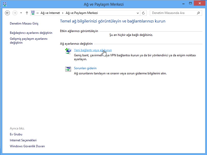 Windows 8 ayarı 2