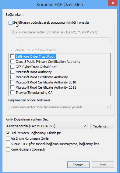 Windows 8 ayarı 7